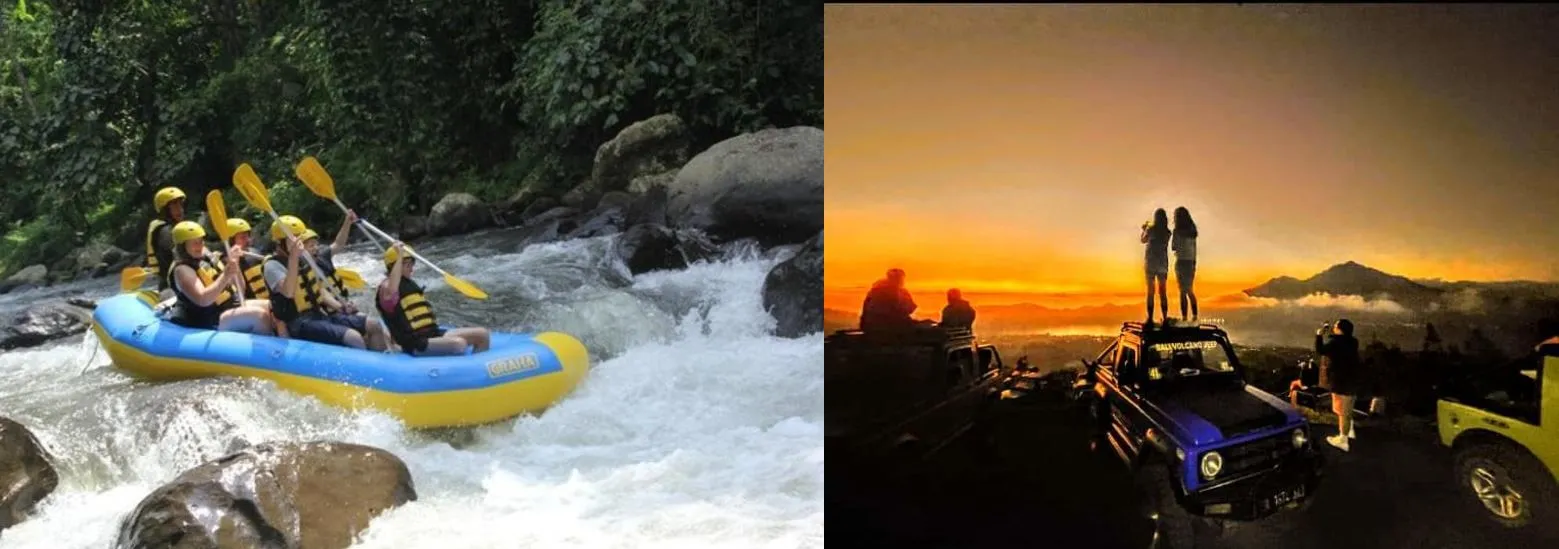Rafting Ayung Ubud and Jeep Sunrise Tour